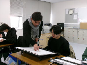 建築科１年生が『製図特別講座』を受講しました☆ Vol.2 class=